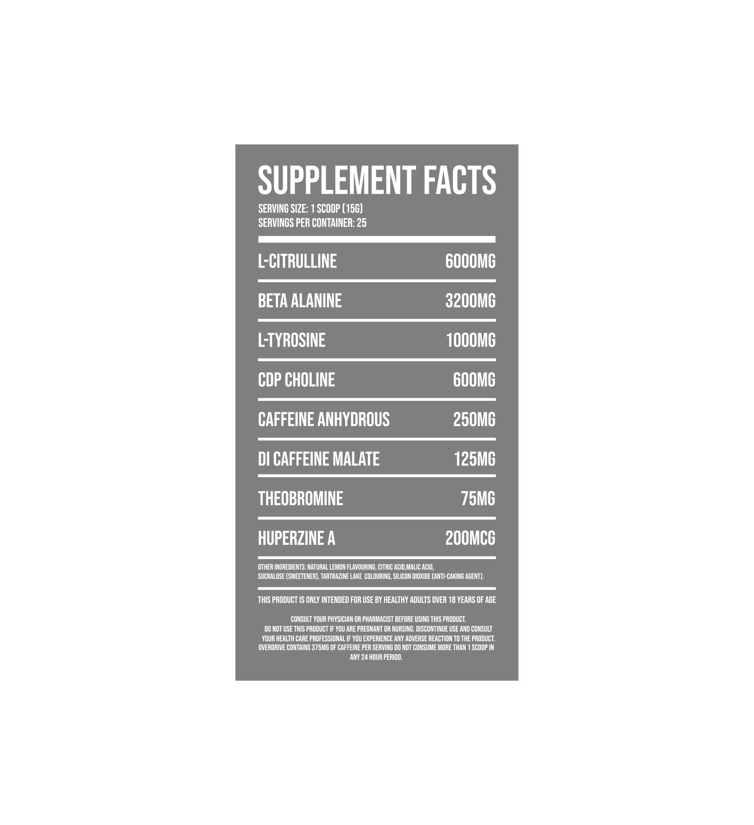 OVERDRIVE PRE-WORKOUT